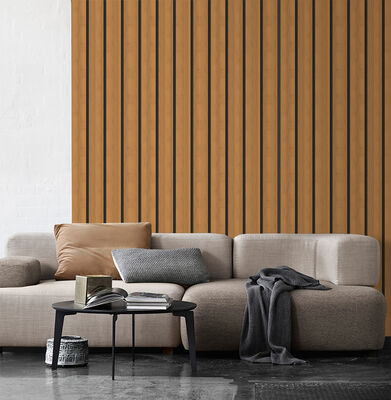 ألواح شبكية من الخشب المرن ذاتية اللصق لديكور الأماكن العامة الصغيرة