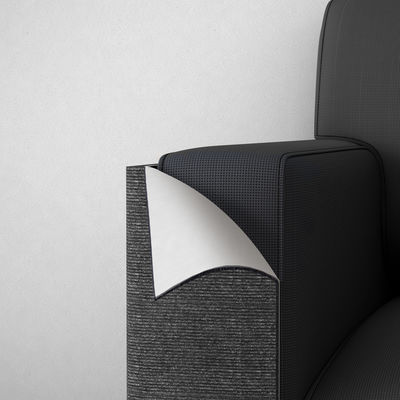 سجادة سوداء ذاتية اللصق لخدش القطط لحماية أشجار القطط الخشبية