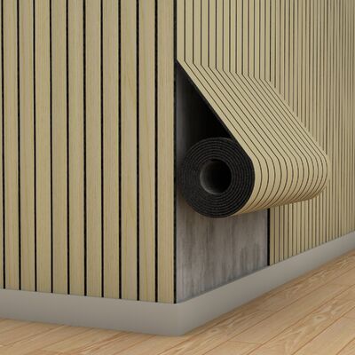 ورق جدران من الخشب المرن المقاوم للحريق من مادة PVC للديكور المنزلي